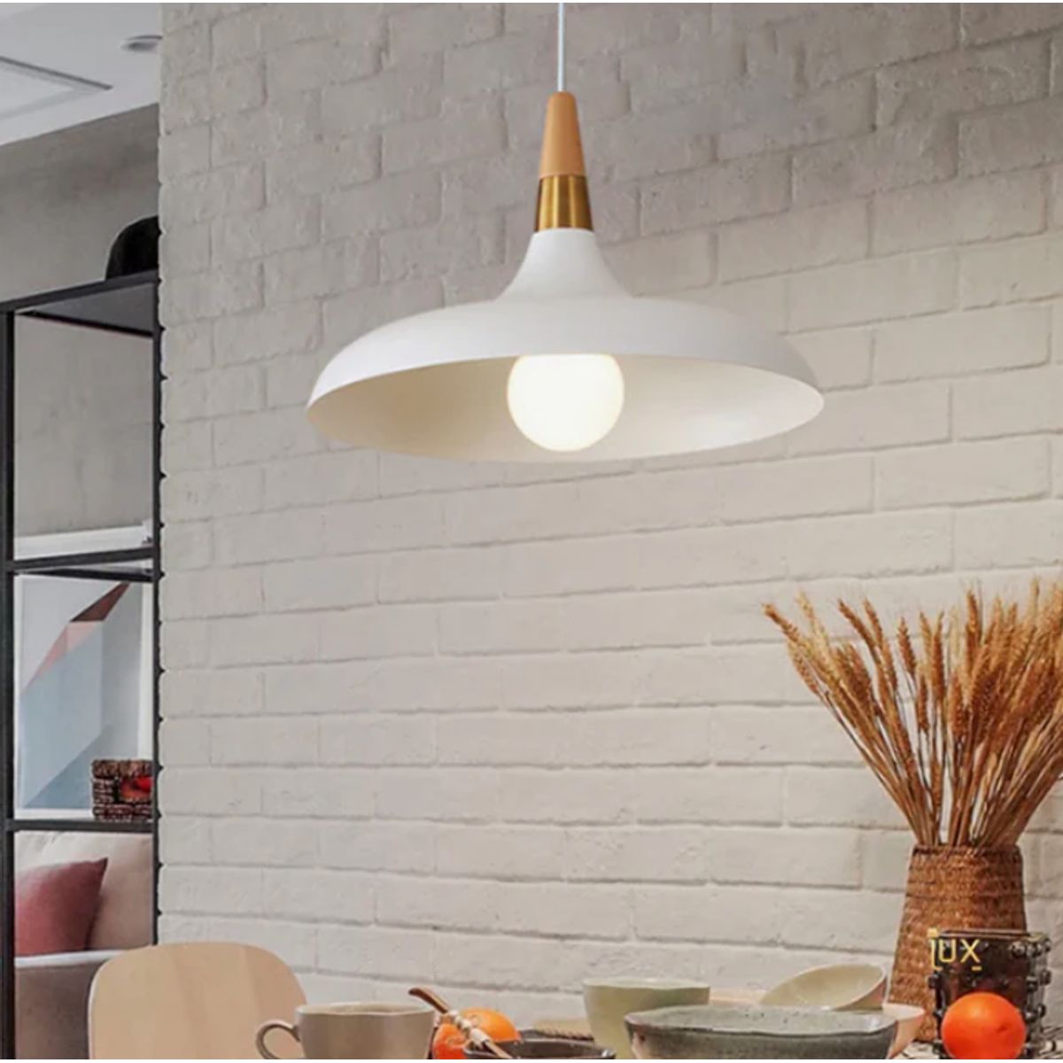 GENERICO - Lámpara Colgante Campana White Led