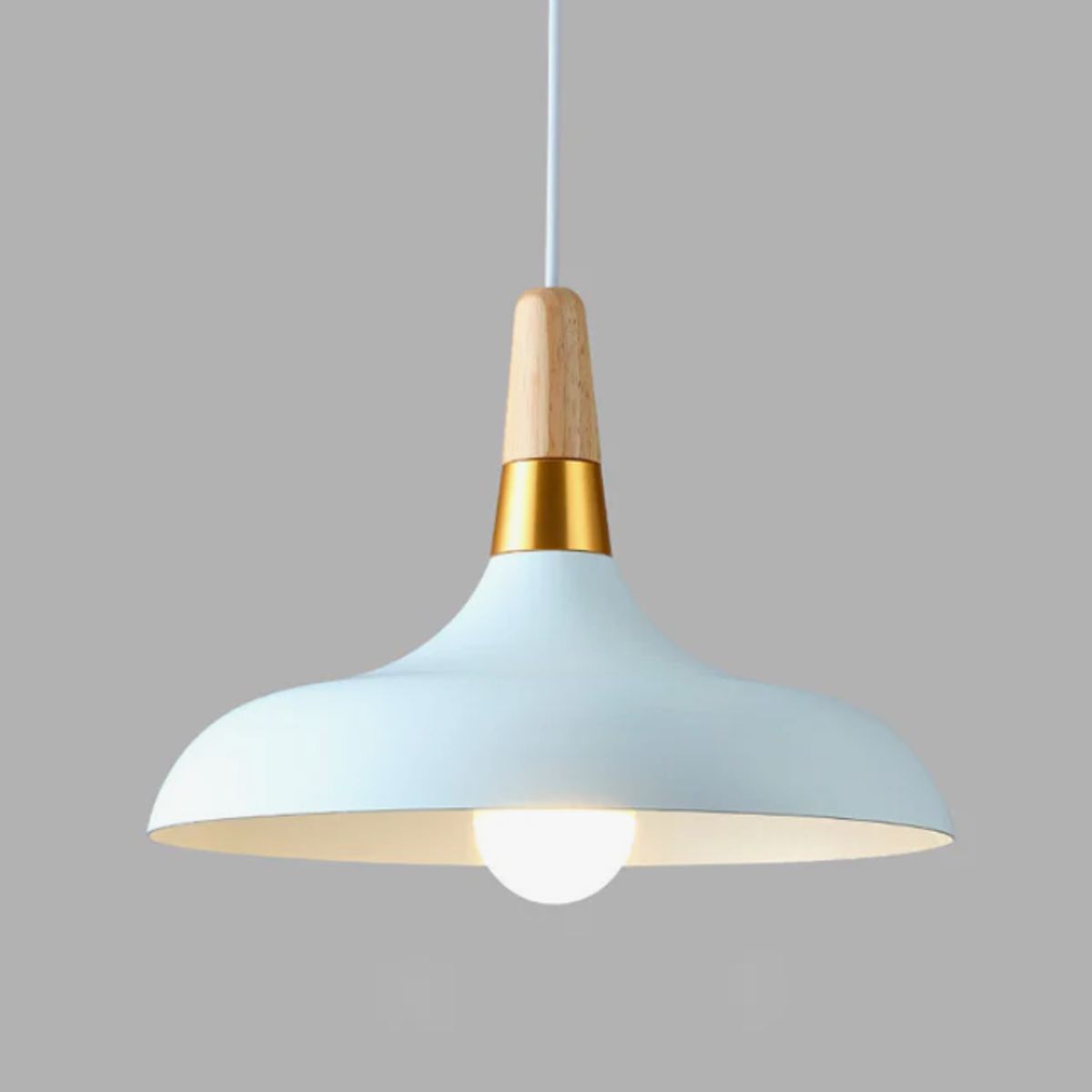 GENERICO - Lámpara Colgante Campana White Led