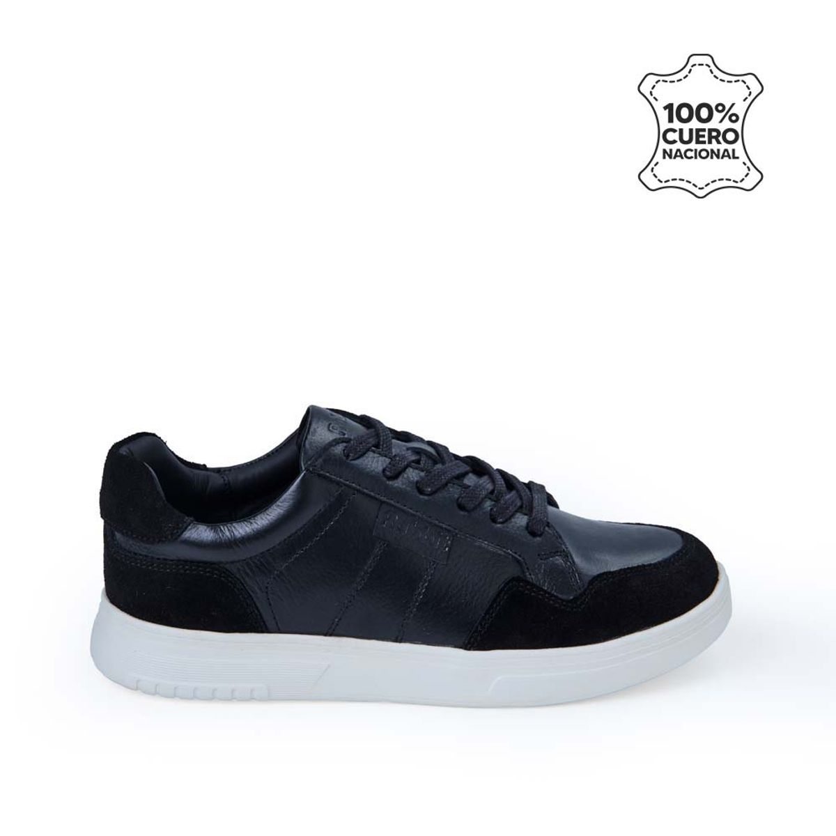 RABBIT - Zapatilla  Casual JOSE-2535 Negro Rabbit Cuero