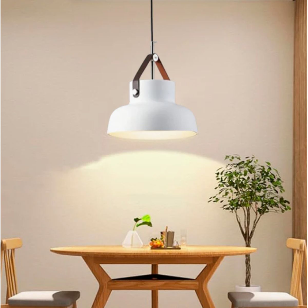 GENERICO - Lámpara Colgante Campana White Led