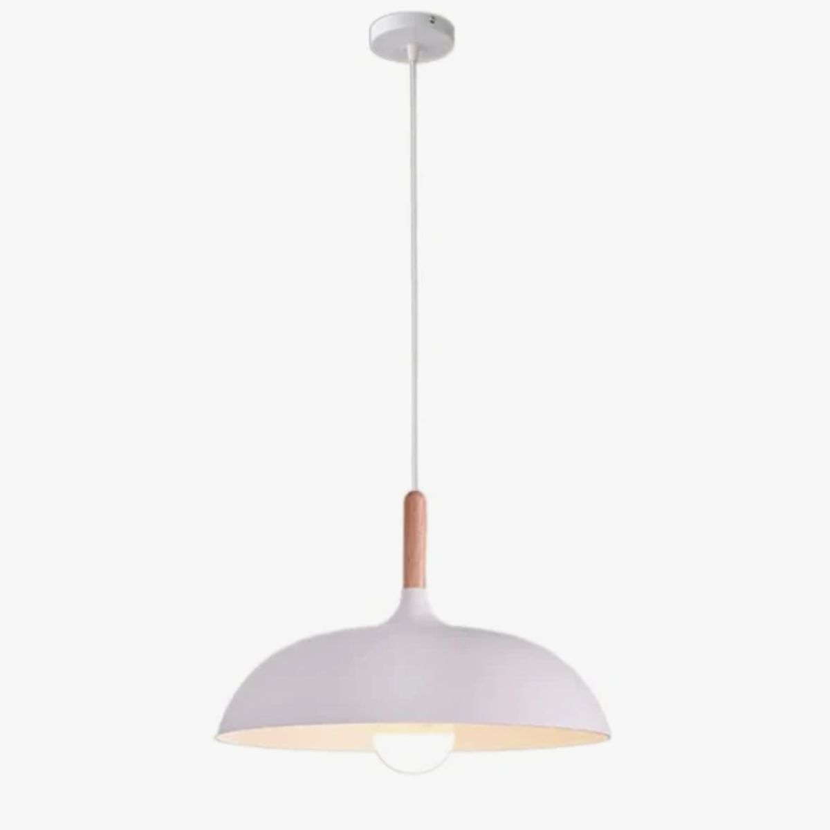 GENERICO - Lámpara Colgante Campana White Led