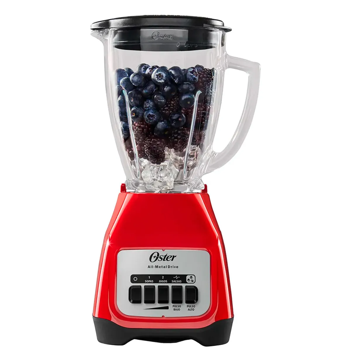 OSTER - Licuadora Oster 2 velocidades más pulso y vaso de vidrio BLSTKAGRPB