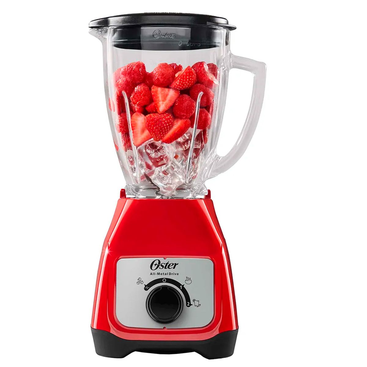 OSTER - Licuadora Oster con Vaso de Vidrio y Control de Perilla BLSTKAGRRD