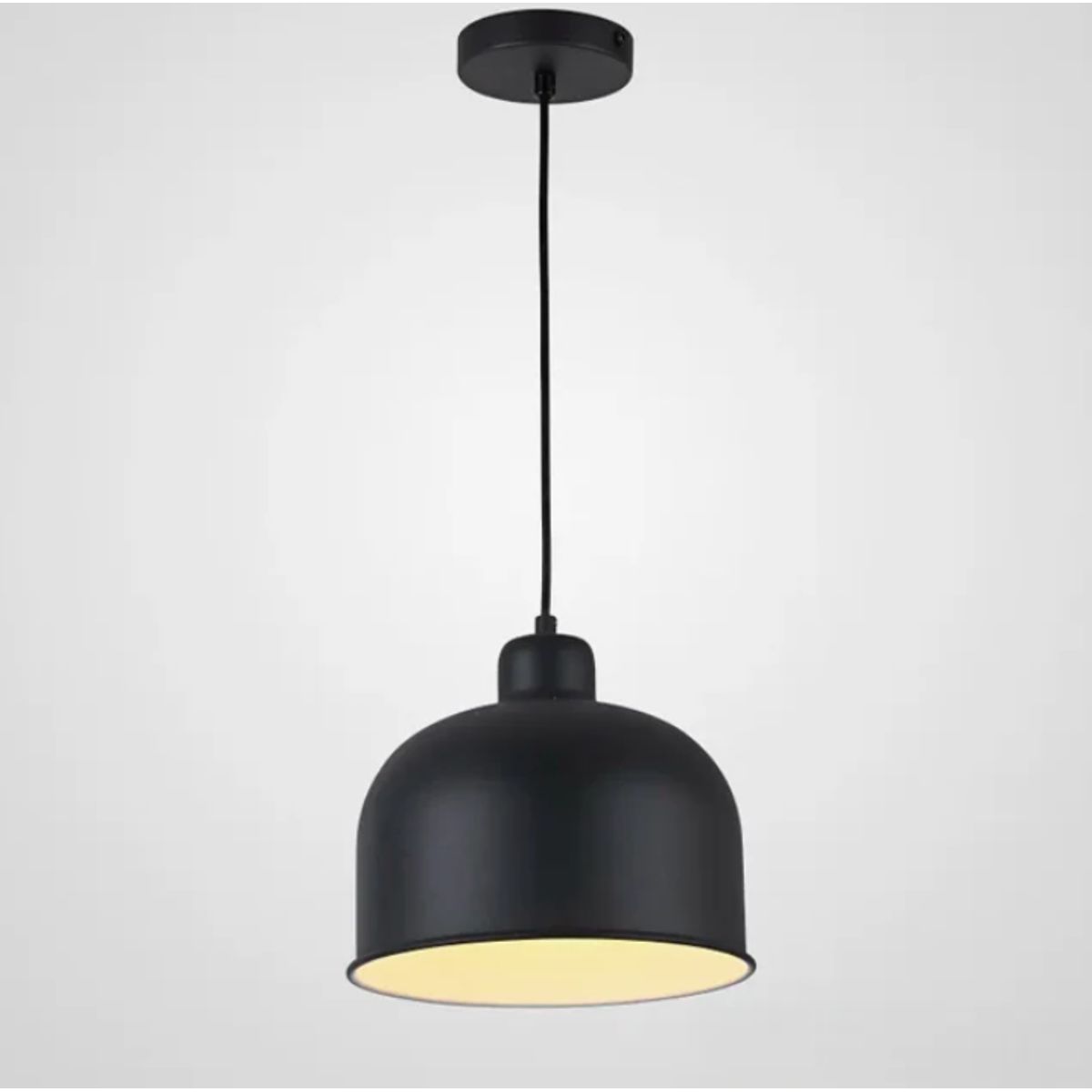 GENERICO - Lámpara Colgante Campana Black Led