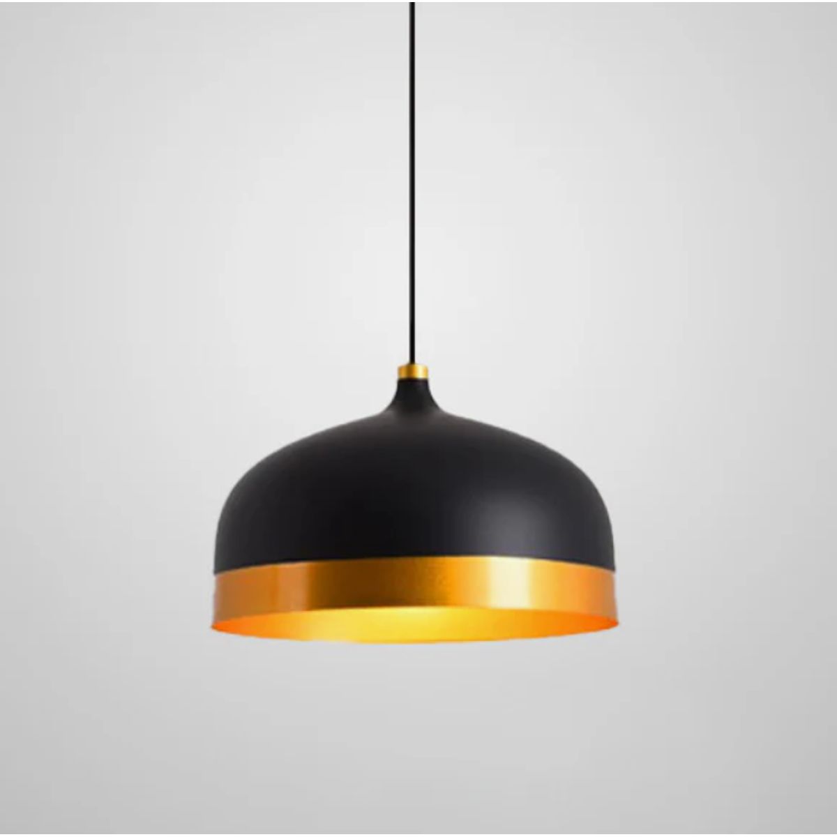 GENERICO - Lámpara Colgante Campana Black Led