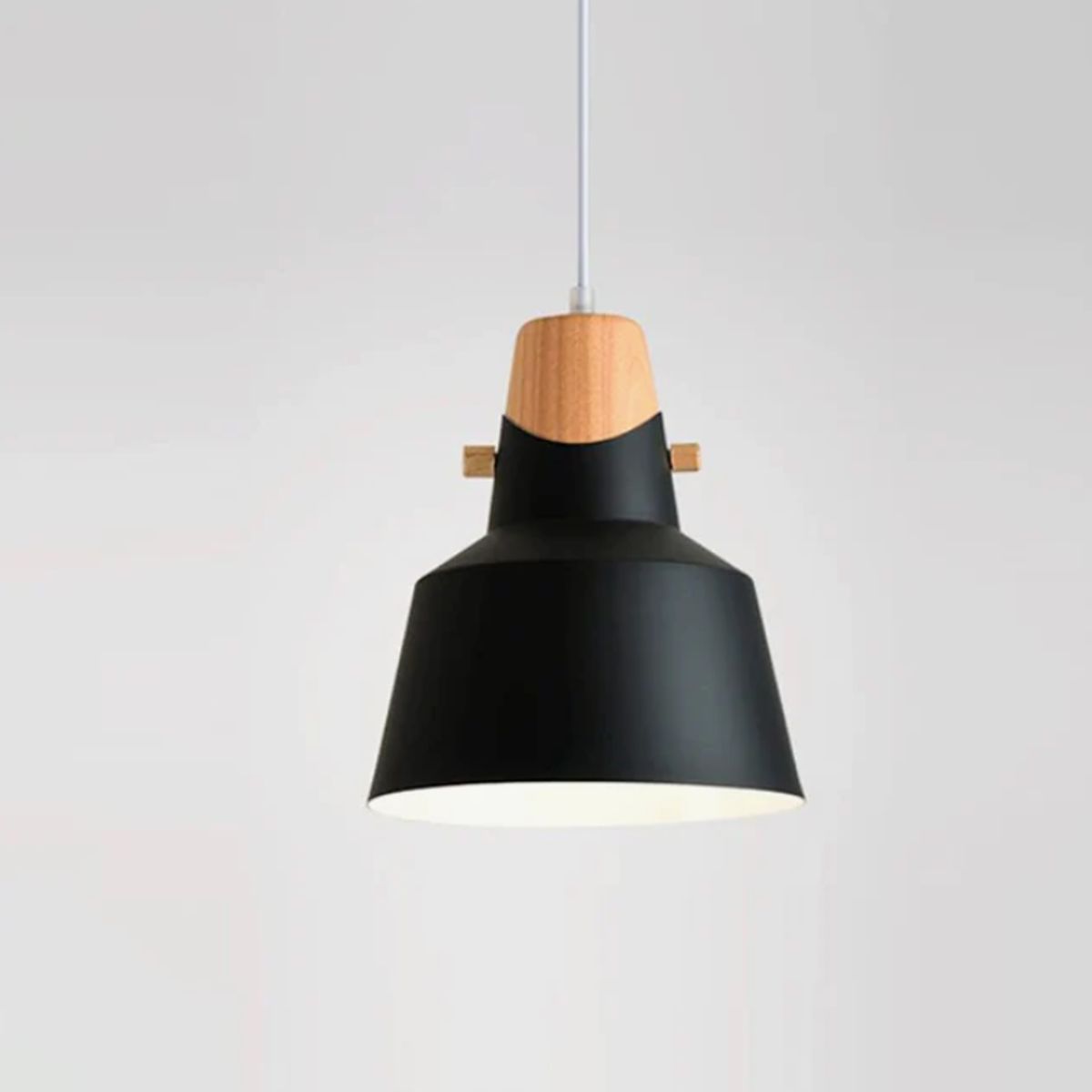 GENERICO - Lámpara Colgante Campana Black Led