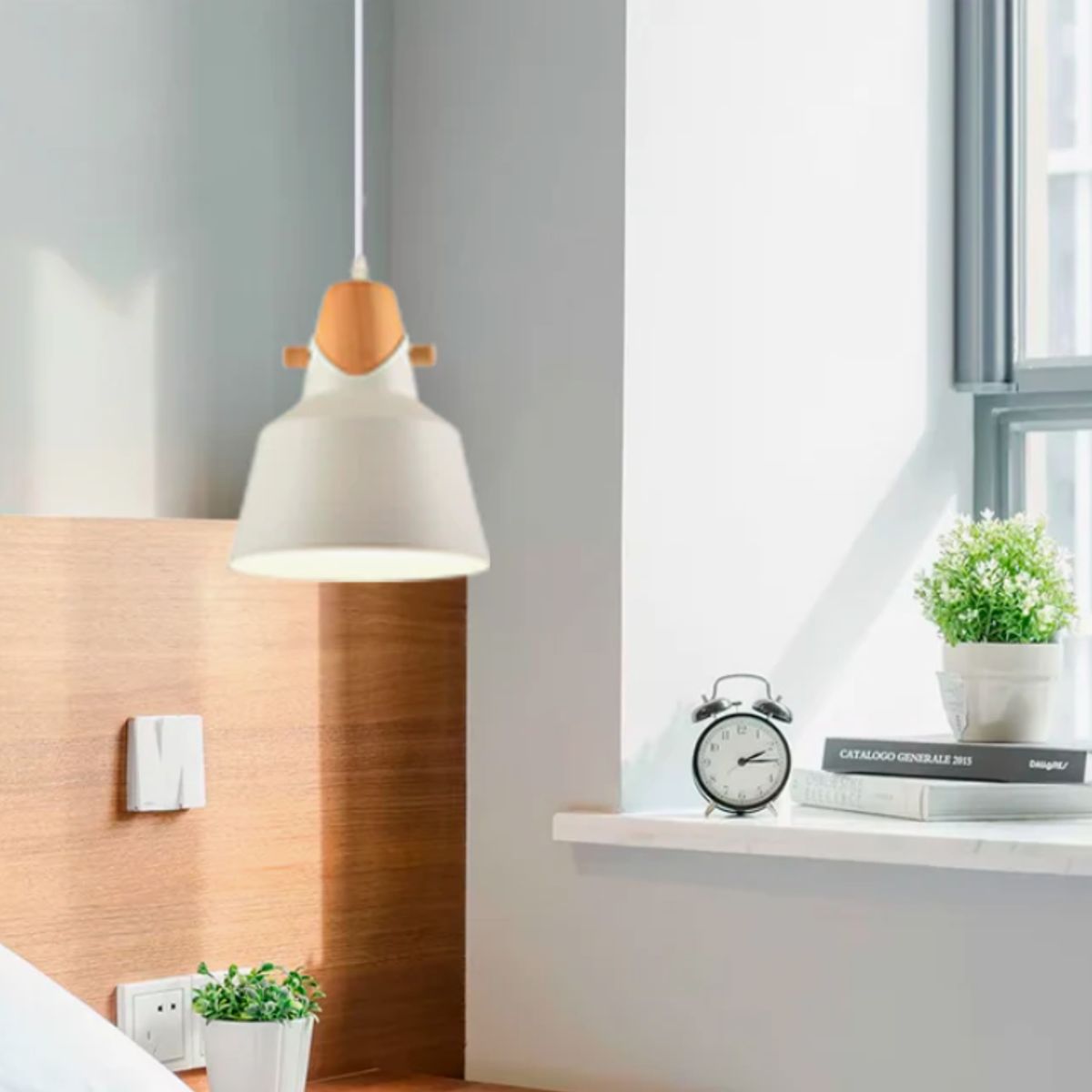 GENERICO - Lámpara Colgante Campana White Led