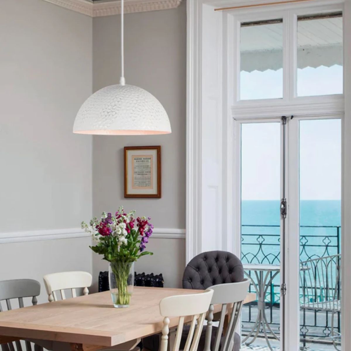 GENERICO - Lámpara Colgante Campana White Led