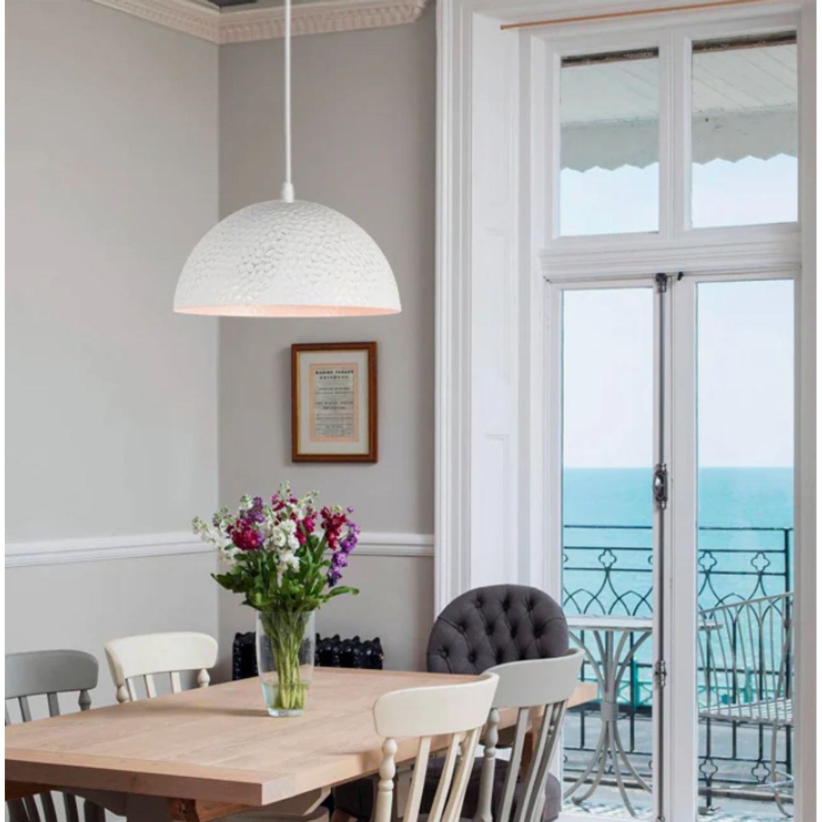 GENERICO - Lámpara Colgante Campana White Led