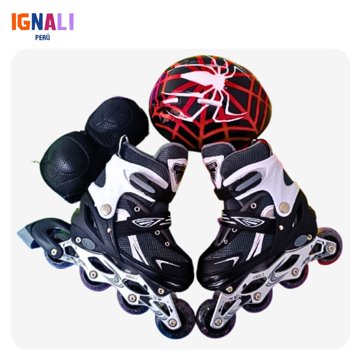 GENERICO - Patin infantil Negro 31-34 Talla M