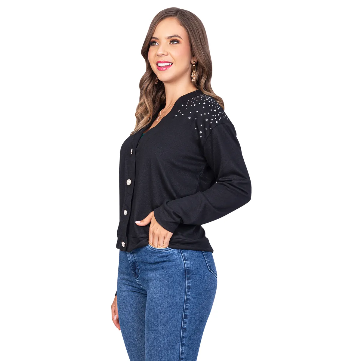 GENERICO - Cardigan de mujer Pedrería