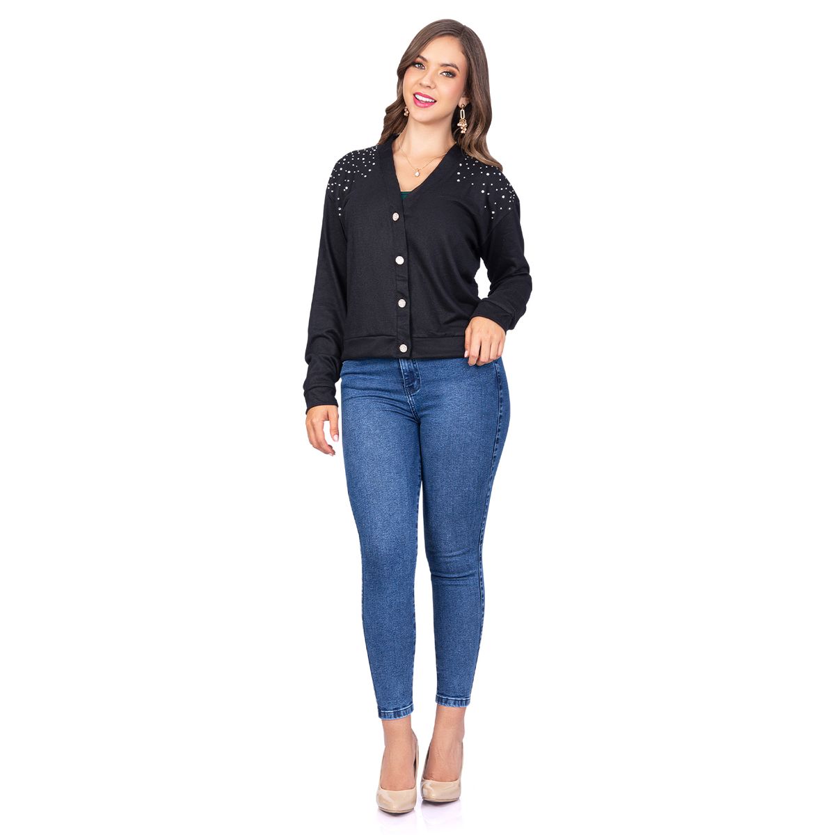 GENERICO - Cardigan de mujer Pedrería