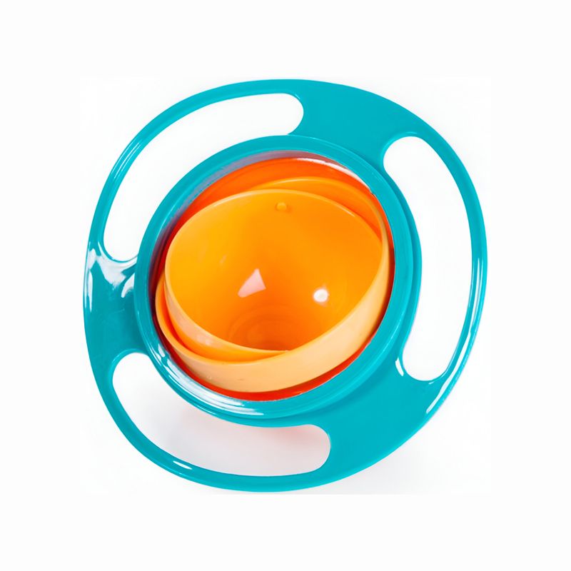 GENERICO - Plato Giratorio Anti Derrame Niños y Bebés 360° Verde