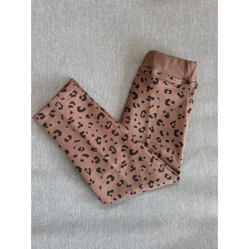 THE BABY SPOT - Legging para niña afranelada - Leopardo Desde T2 hasta T10