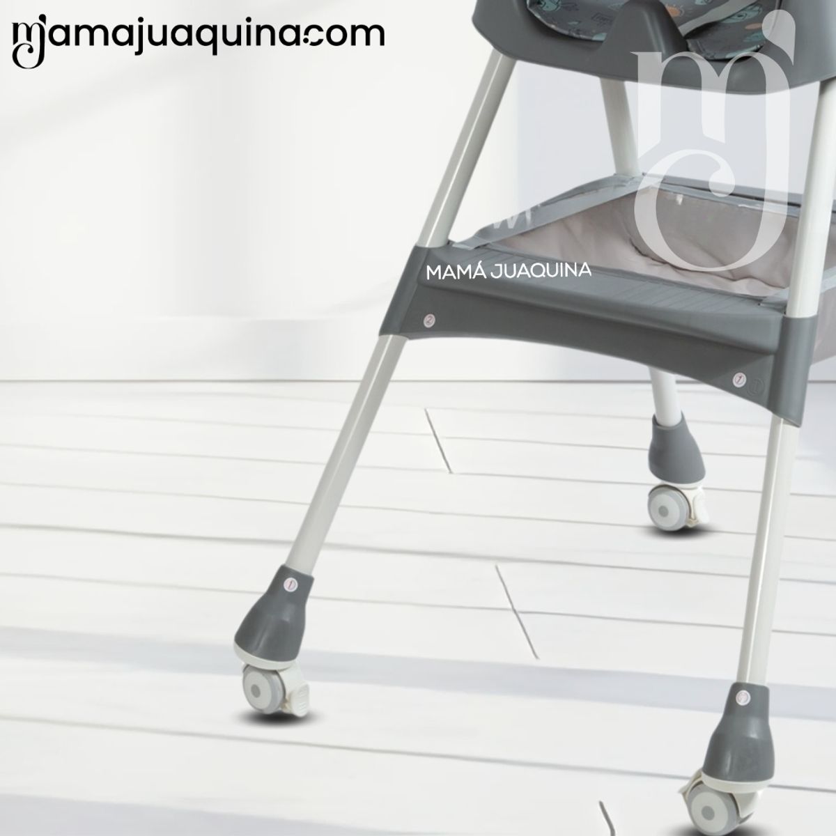 BABY - Silla de Comer con Mecedora «DALÍ» con juguete Gray