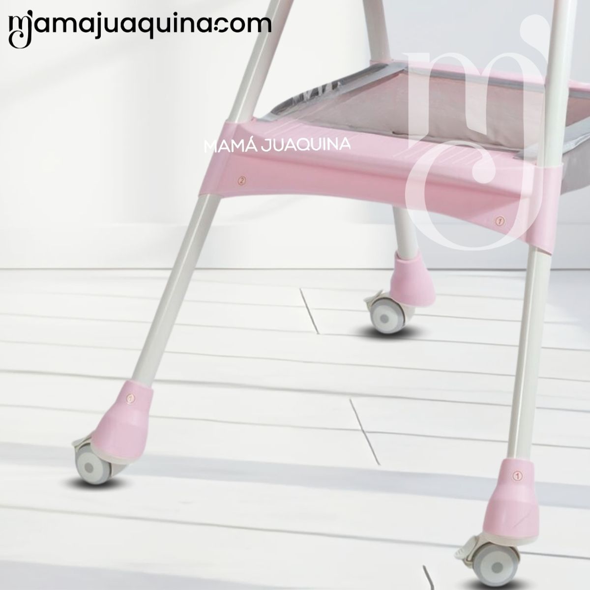 BABY - Silla de Comer con Mecedora «DALÍ» con juguete Pink