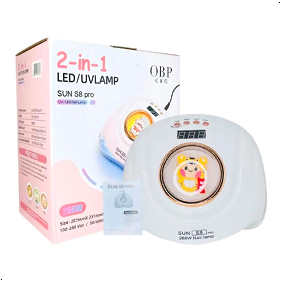 GENERICO - Secadora Uñas Pies Manos 2 En 1 Led/uvlamp Sun S8 Pro 268w