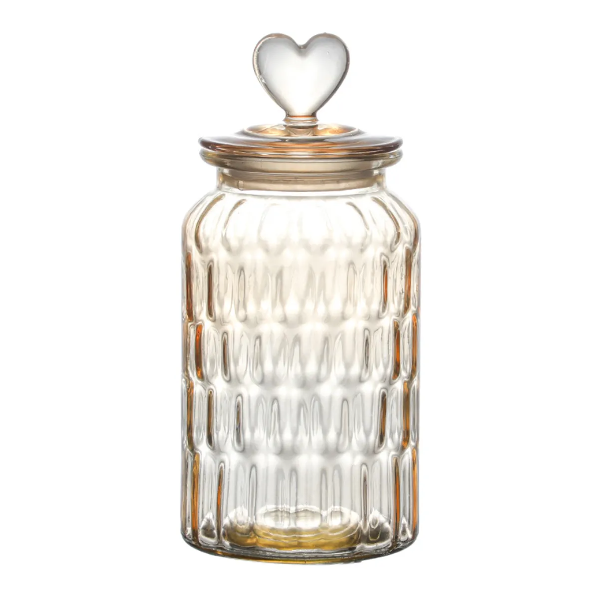 INSPIRA - Frasco de Vidrio con Tapa de Corazón 1350 ml