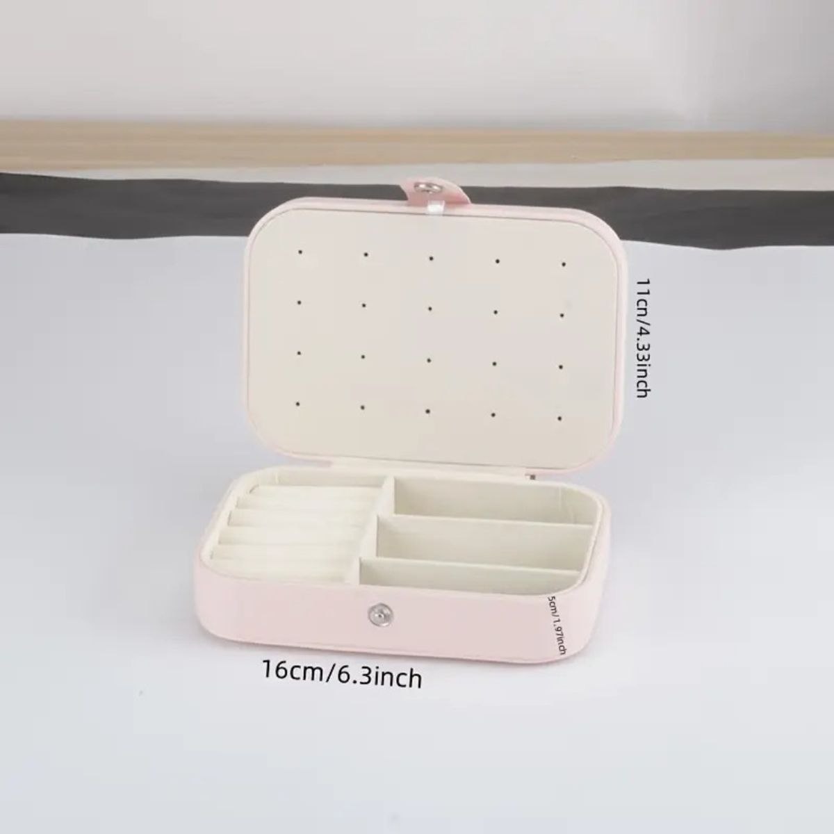 GENERICO - Joyero organizador de joyas mediano 4 colores