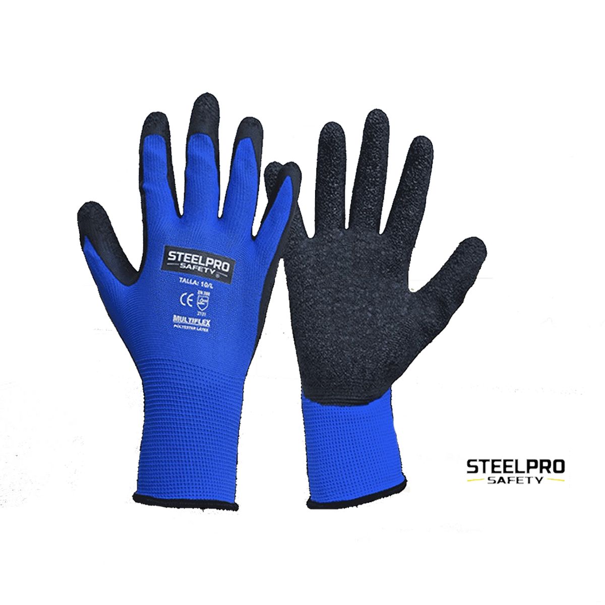 STEELPRO - GUANTE MULTIFLEX AZUL  TALLA S  - PACK X 12 PARES - STEELPRO (multiuso)