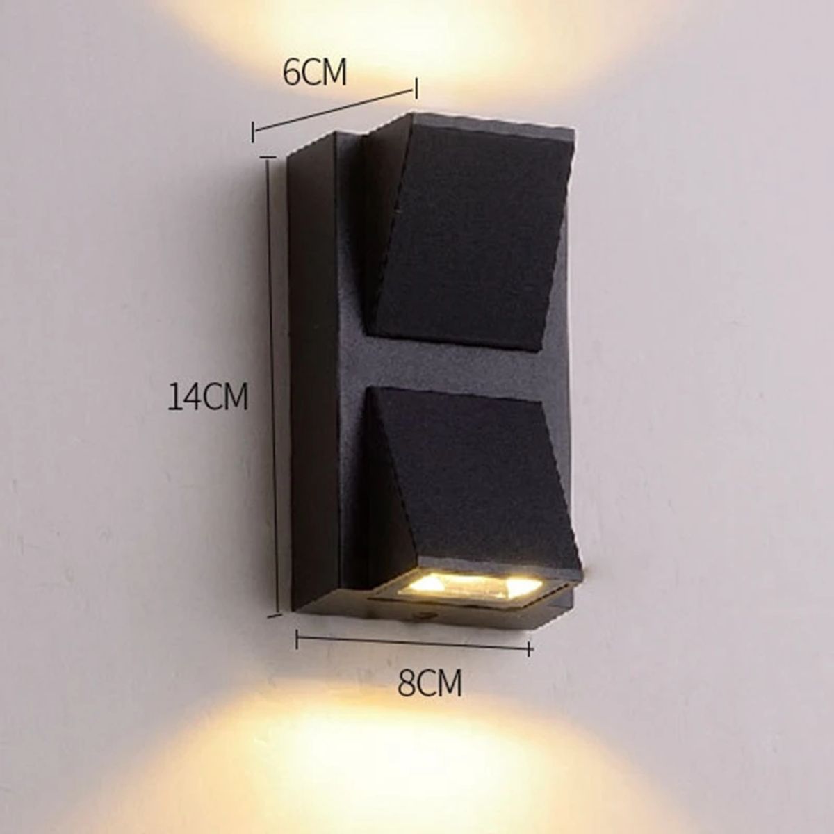 GENERICO - Aplique Lampara de Exterior Led 6W Luz Calida