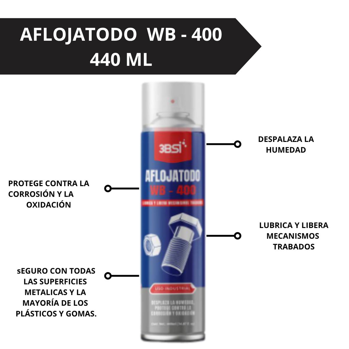 3BSI - SPRAY AFLOJATODO WB-400 DE 440 ML X2 UND