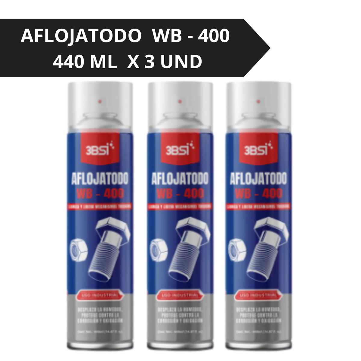 3BSI - SPRAY AFLOJATODO WB-400 DE 440 ML X3 UND