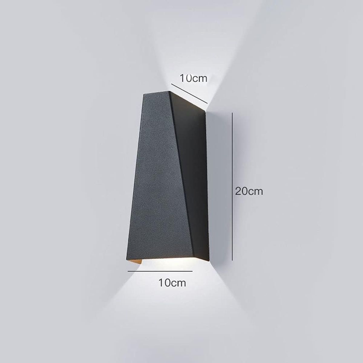 GENERICO - Aplique Lampara de Exterior Led 10W Luz Calida