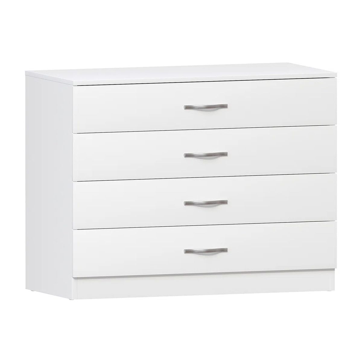 PELIKANO - Comoda Melamina Blanco Noa 4 cajones 120cm