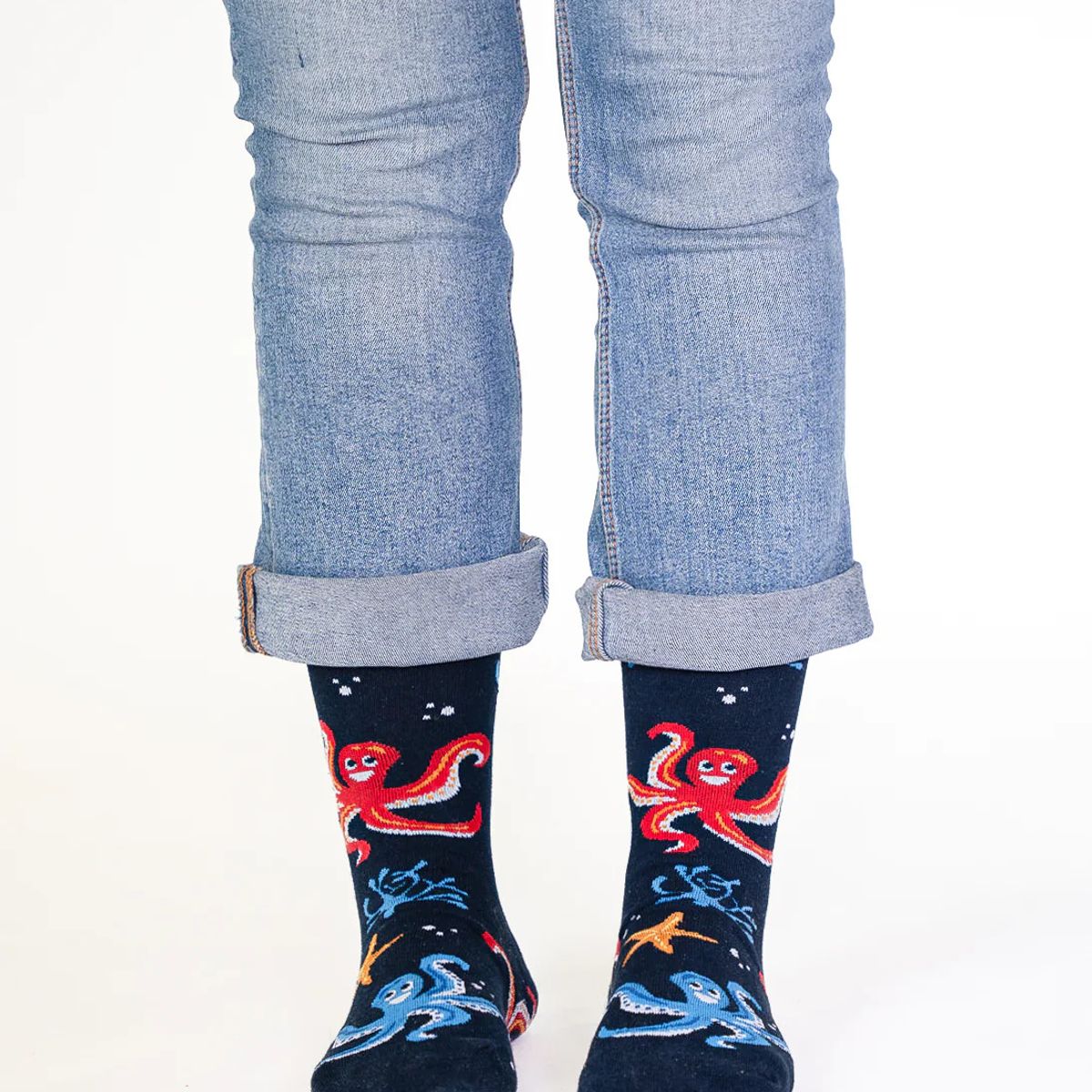 BILLY BROWN - Medias Pulpo Coloridos con Diseño, Unisex, 1 Par