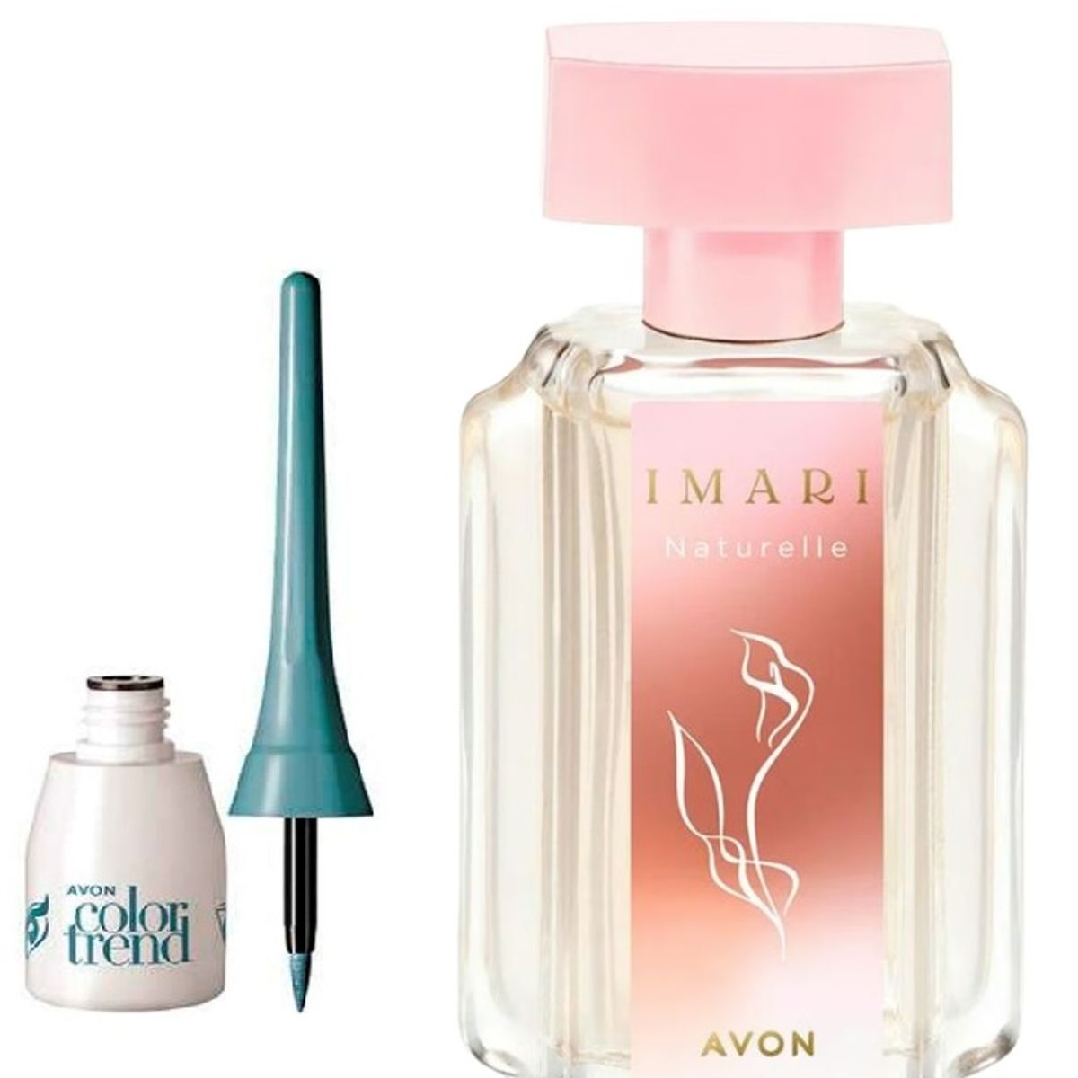 AVON - Imari Naturelle y Delineador Líquido para Ojos turquesa