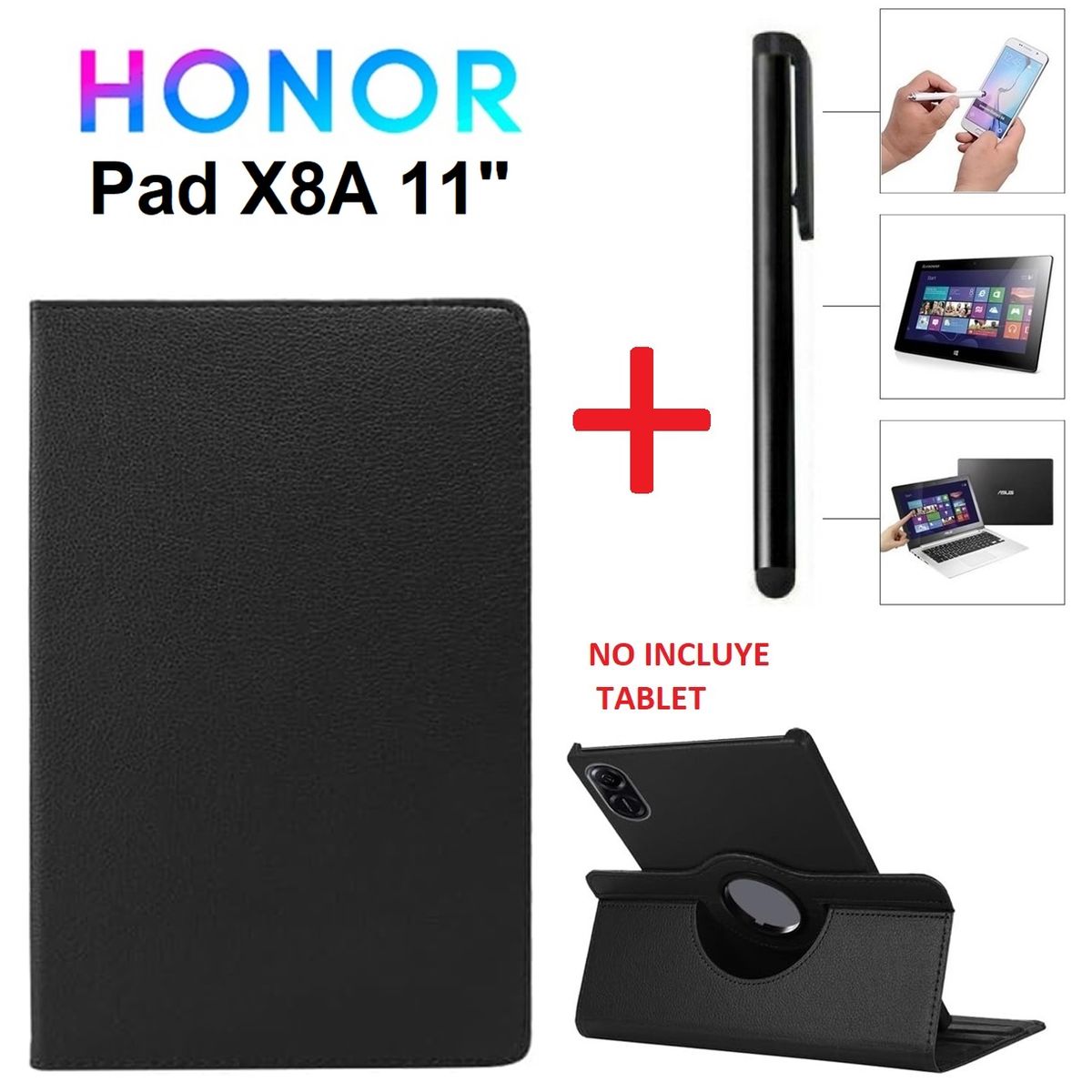 GENERICO - Funda Giratoria + Lapiz Optico para Honor Pad X8A 11 case protector