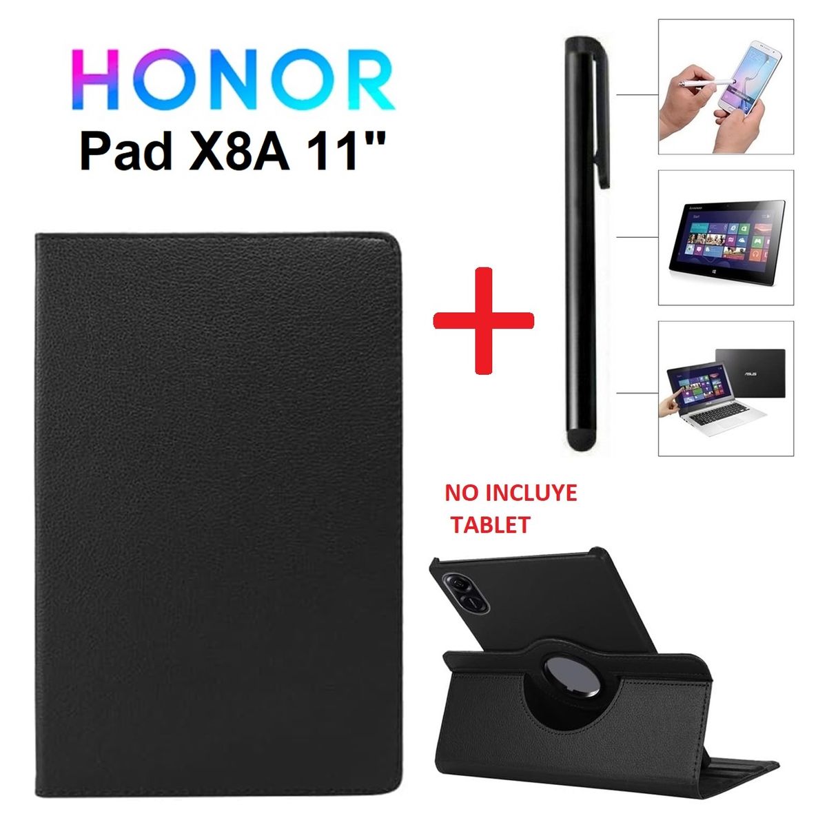 GENERICO - Funda Giratoria + Lapiz Optico para Honor Pad X8A 11 case protector