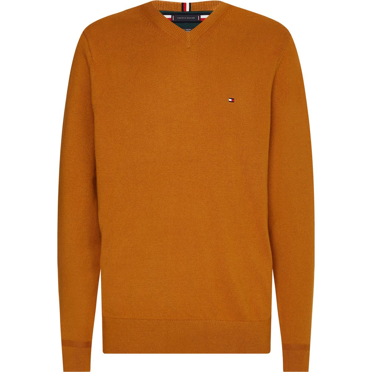 TOMMY HILFIGER - SWEATER PIMA ORG CTN CASHMERE V NECK