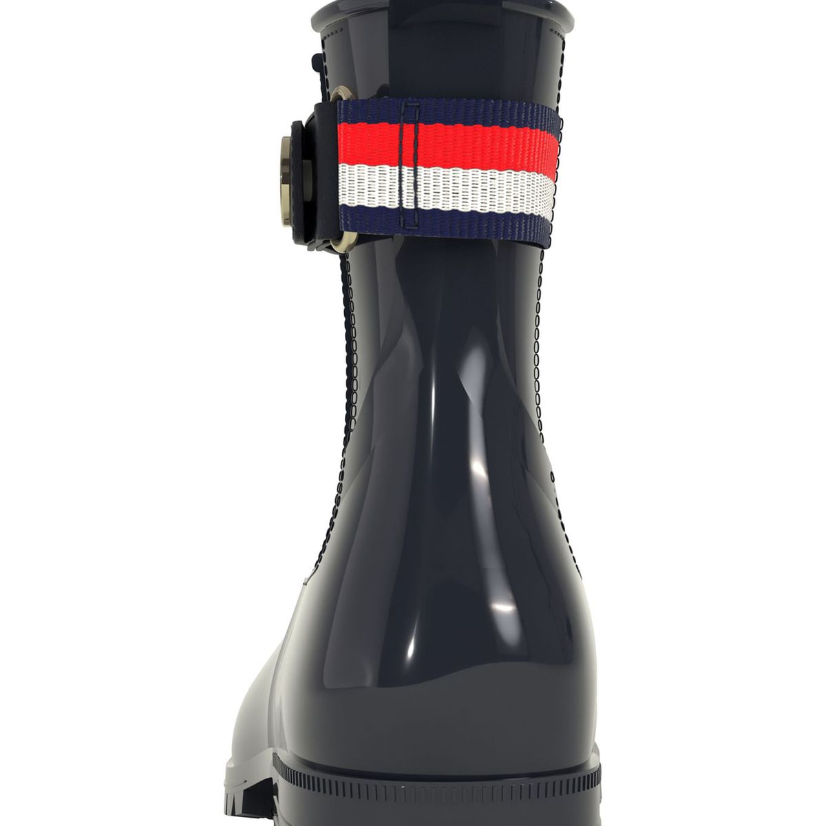 TOMMY HILFIGER - BOTIN ANKLE RAINBOOT WITH METAL DE