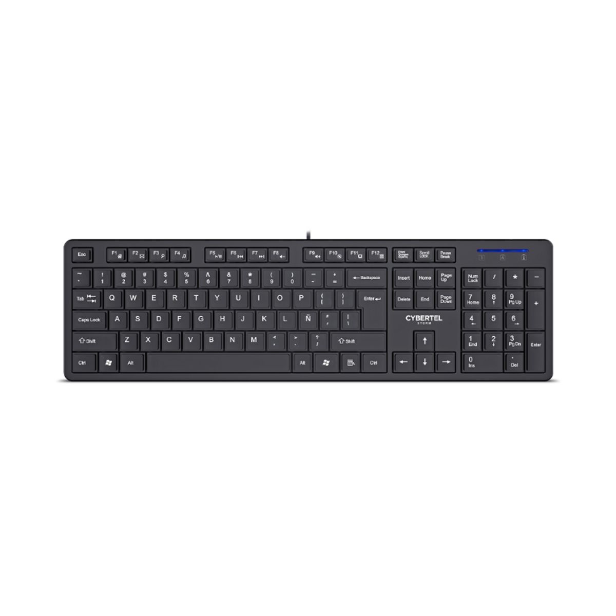 CYBERTEL - Teclado Multimedia STORM CYB K200 USB Cybertel