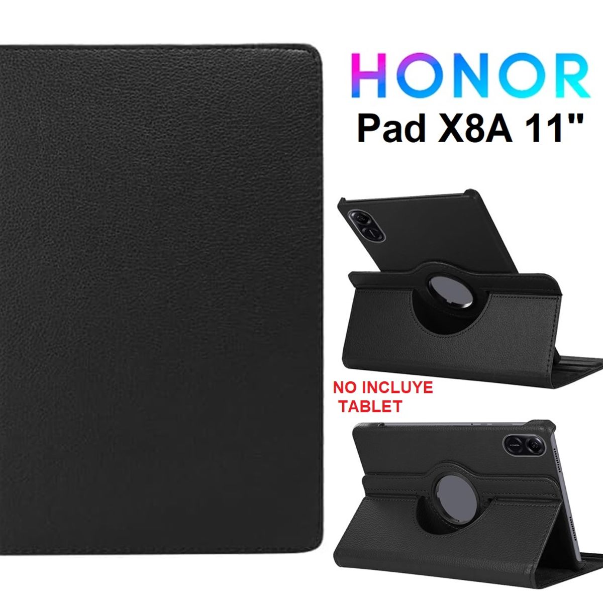 GENERICO - Funda Giratoria para Honor Pad X8A 11 Case de Cuero Protector 360°