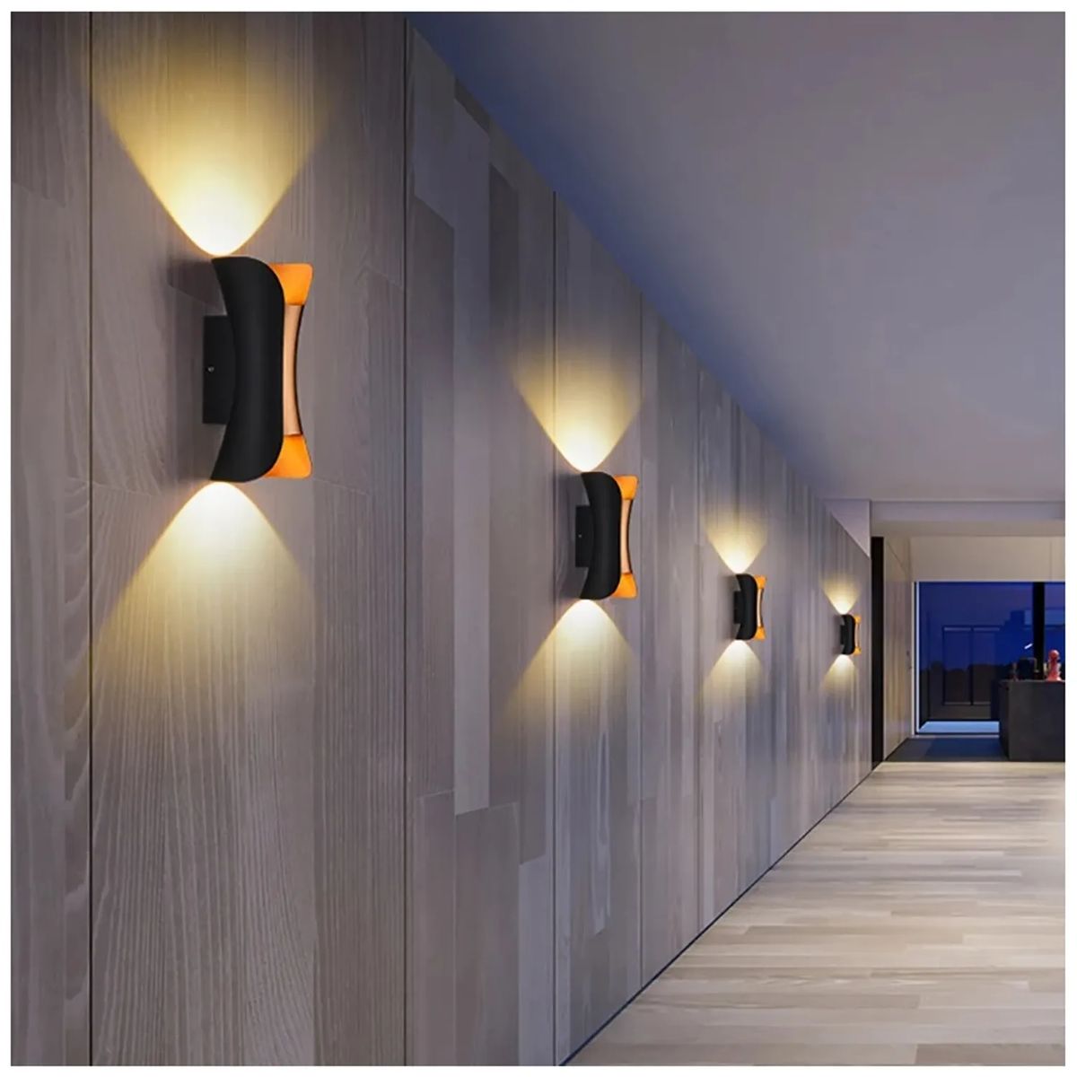 GENERICO - Aplique Lampara de Exterior Led 10W Luz Calida