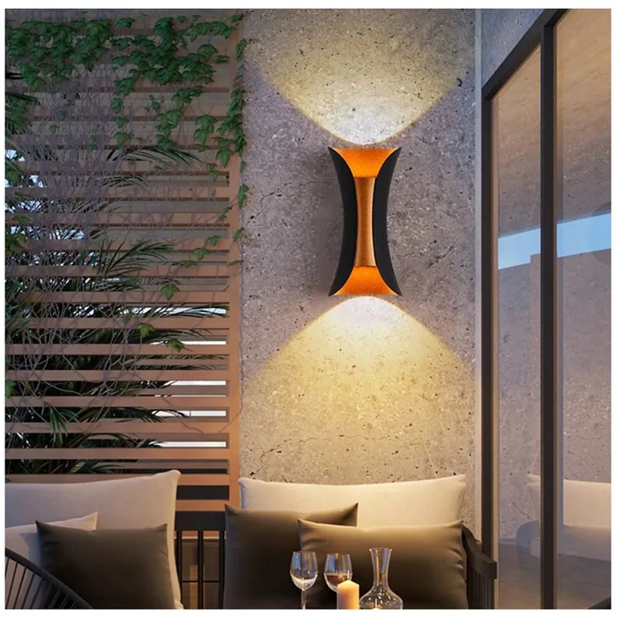 GENERICO - Aplique Lampara de Exterior Led 10W Luz Calida