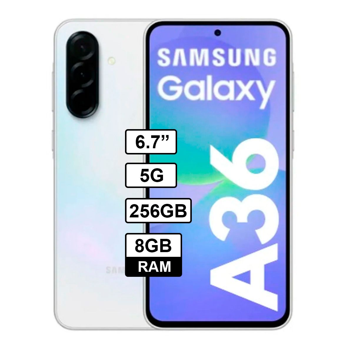 SAMSUNG - Celular Samsung Galaxy A36 5G 8GB RAM 256GB Blanco