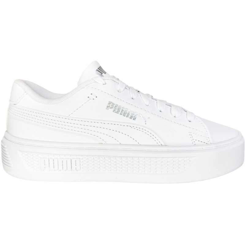 PUMA - Zapatilla Puma Smash Platform V3 390758 01 Blanco para Mujer
