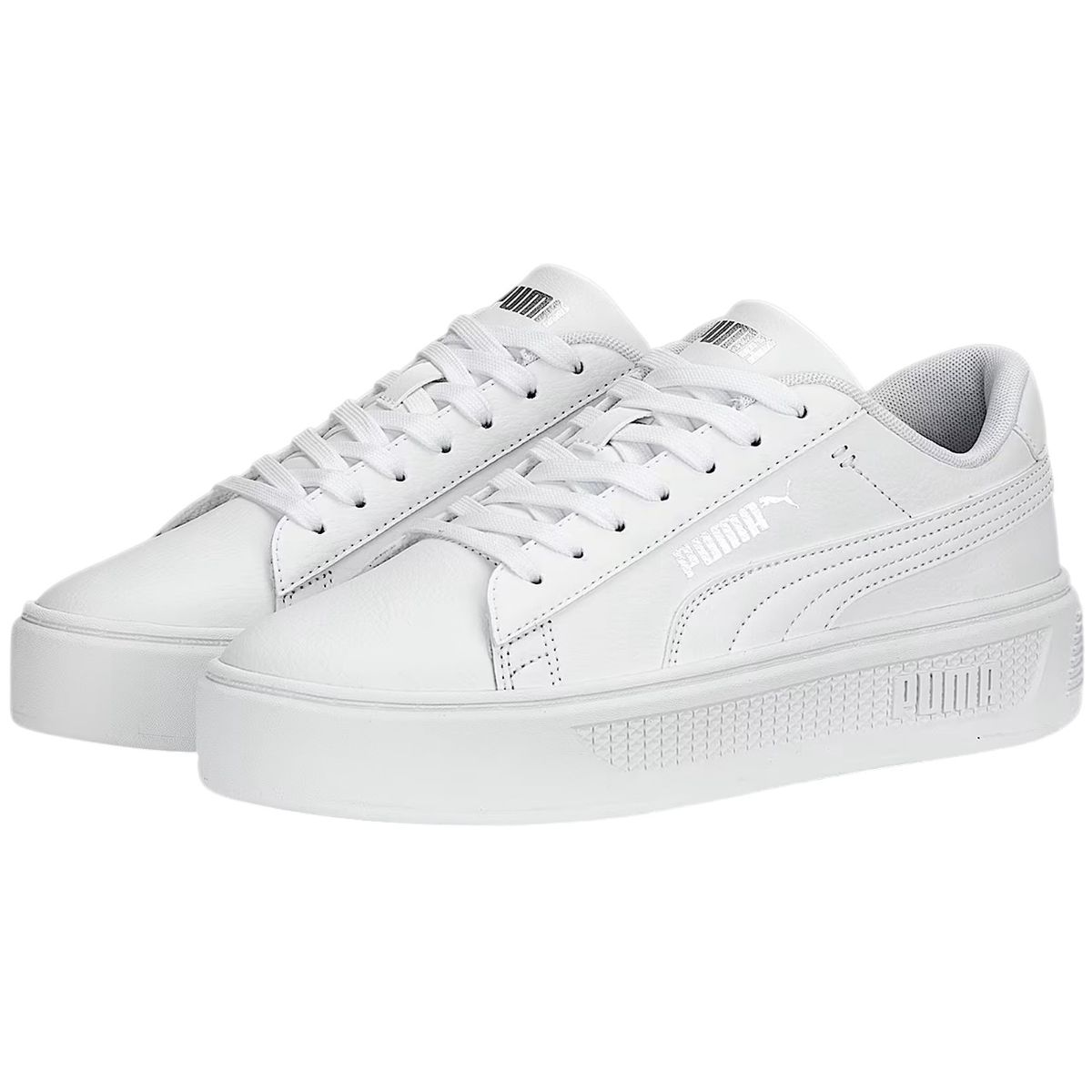 PUMA - Zapatilla Puma Smash Platform V3 390758 01 Blanco para Mujer