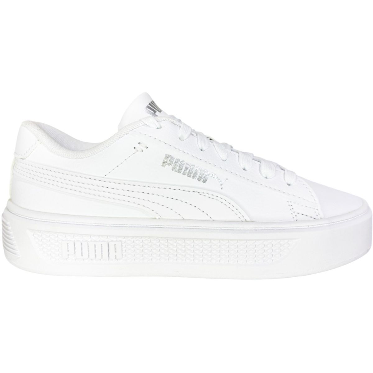 PUMA - Zapatilla Puma Smash Platform V3 390758 01 Blanco para Mujer