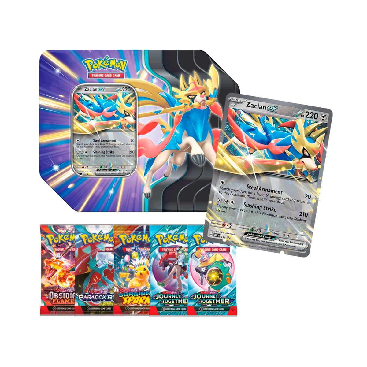 POKEMON - Pokemon TCG Slashing Legends Tin Zacian Ingles