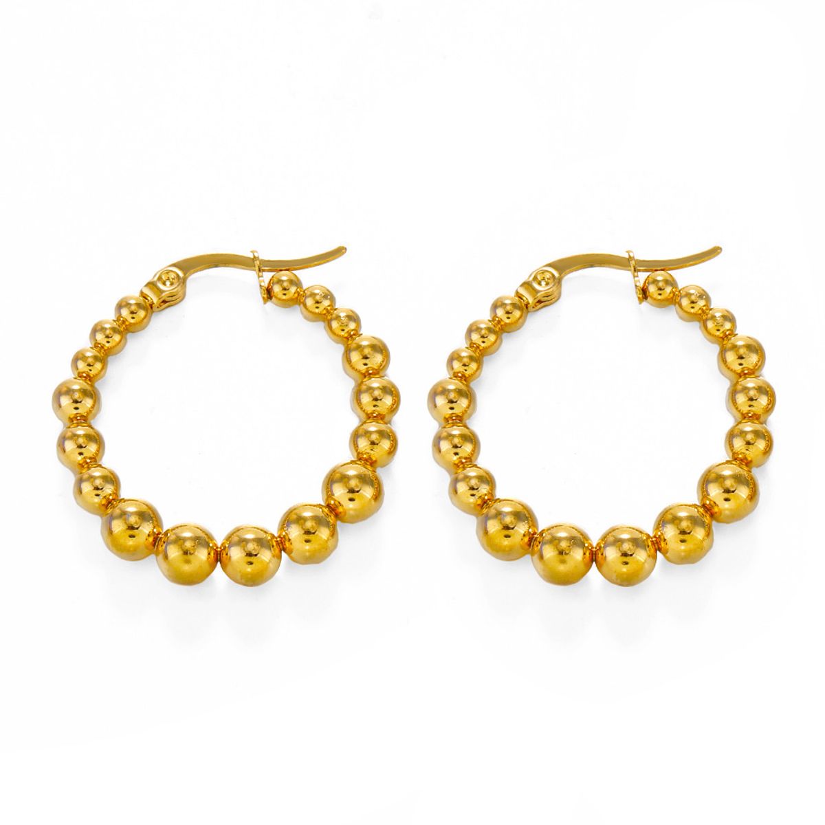 GENERICO - Argollas Billas Doradas Waterproof 1,2