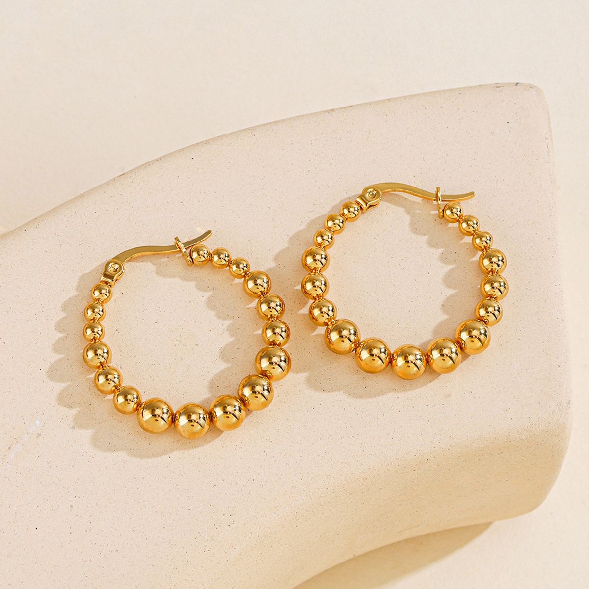 GENERICO - Argollas Billas Doradas Waterproof 1,2