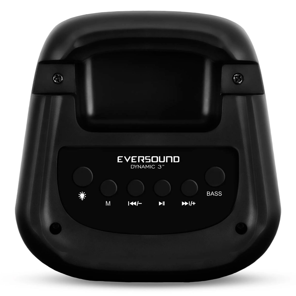 EVERSOUND - Parlante Portatil RGB Con micrófono Equalizer 3 Radio FM Bluetooth