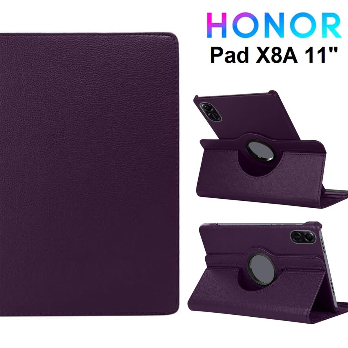 GENERICO - Funda Giratoria para Honor Pad X8A 11 Case de Cuero Protector 360°