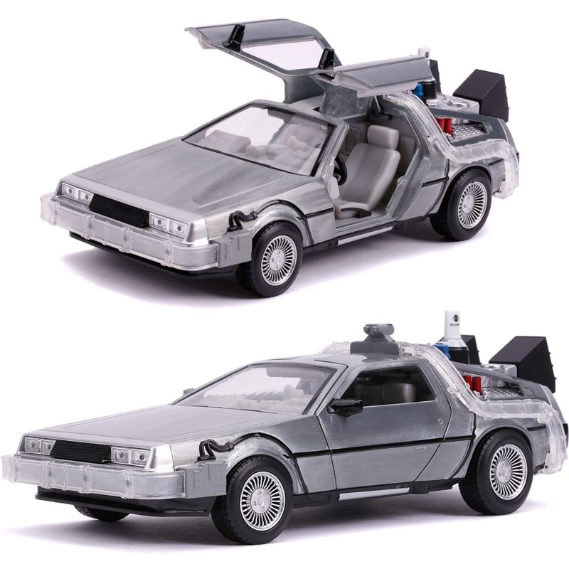Auto Escala 1-24 Volver al Futuro Delorean Con Luces JADA TOYS