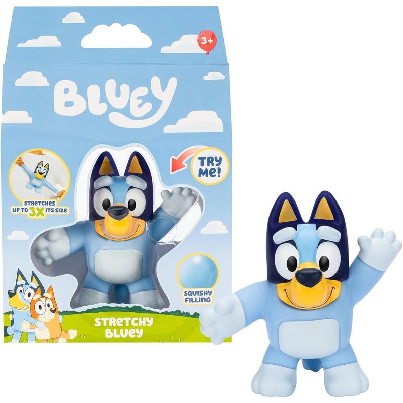 BLUEY - Figura de Accion Estirable Elásticos Bluey